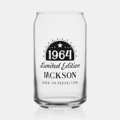 60ste verjaardag beperkte perfectie 1964 blikvorm glas (Voorkant)