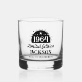 60ste verjaardag beperkte perfectie 1964 whisky glas (Voorkant)