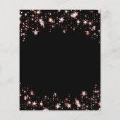 60ste verjaardag Black roos Gold (Achterkant)