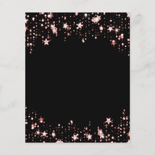 60ste verjaardag Black roos Gold (Achterkant)