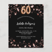 60ste verjaardag Black roos Gold (Voorkant)