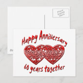 60ste verjaardag briefkaart (Voorkant / Achterkant)