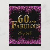 60ste verjaardag briefkaart (Voorkant)
