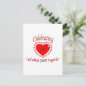 60ste. Verjaardag Briefkaart (Staand voorkant)