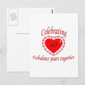 60ste. Verjaardag Briefkaart (Voorkant / Achterkant)