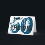 60ste verjaardag, broer, blauw, zwart, wit. kaart<br><div class="desc">Een witte achtergrond met zwarte en blauwe tekst op deze 60e verjaardag groet voor een broer. Mijn grappige gedachten groeten.</div>