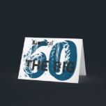 60ste verjaardag, broer, blauw, zwart, wit. kaart<br><div class="desc">Een witte achtergrond met zwarte en blauwe tekst op deze 60e verjaardag groet voor een broer. Mijn grappige gedachten groeten.</div>