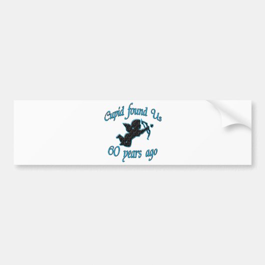 60ste. Verjaardag Bumpersticker (Voorkant)