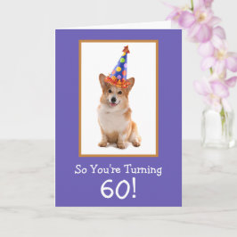 60ste verjaardag Corgi Kaart
