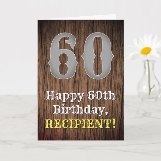 60ste verjaardag: Country Western geïnspireerd uit Kaart (Kleine Plant)