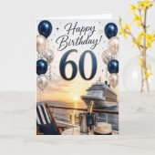 60ste verjaardag Cruise Kaart (Gele Bloem)