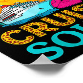 60ste Verjaardag Cruise Squad 60 Jaar Oude Vakanti Poster (Hoek)