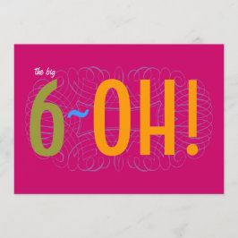60ste verjaardag - de Big 6-OH! Kaart