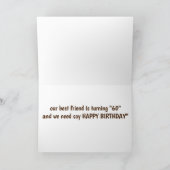 **60ste VERJAARDAG** DEEL HET NIEUWS & GELUKKIGE V Kaart (Binnen)