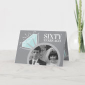 60ste verjaardag diamanten ring nu dan foto kaart (Voorkant)