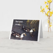 **60ste VERJAARDAG** EENDEN ZIJN KOMIEK VOOR "JIJ" Kaart (Gele Bloem)