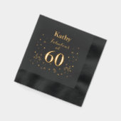 60ste verjaardag Fabulous op 60 Folie Servetten (Links)