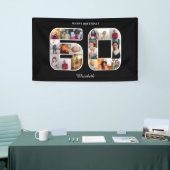 60ste verjaardag fotocollage spandoek (Beurs)