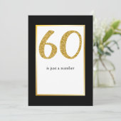 60ste verjaardag gewoon een aantal sarcastische gr kaart (Staand voorkant)