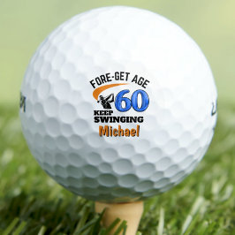 60ste verjaardag golfballen 60 jaar grappig cadeau