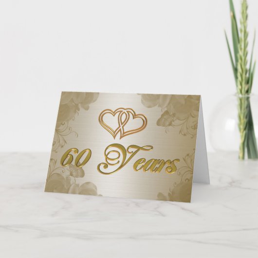 60ste verjaardag gouden satijn (Voorkant)