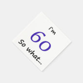 60ste verjaardag Grappig Motivatie Ik ben 60 dus w Servet (Hoek)