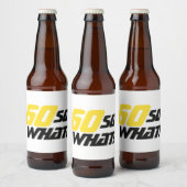 60ste Verjaardag Grappig Motivatie Zwart-wit Bier Etiket (Flessen)