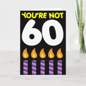 60ste verjaardag Grappig tarief Kaart (Voorkant)