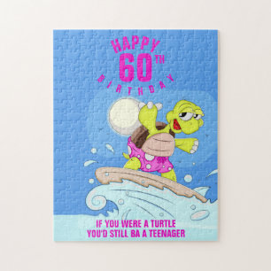 60ste verjaardag grappige uitspraak Jigzaag Puzzle Legpuzzel