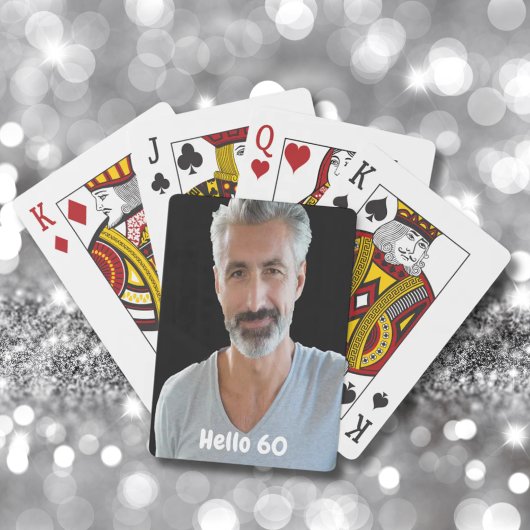 60ste verjaardag hallo 60 pokerkaarten