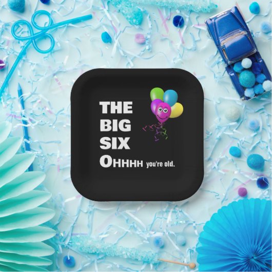 60ste verjaardag Humor Papieren Bordje (Feest)