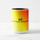 60ste verjaardag Jaren van ervaring Mok (Midden)