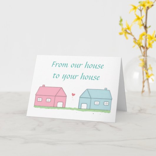 **60ste** VERJAARDAG KAART VAN ONS HUIS NAAR HET U (Gele Bloem)