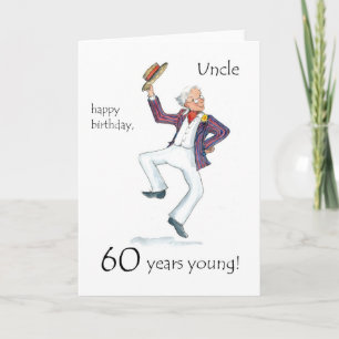 60ste verjaardag Kaart voor een oom