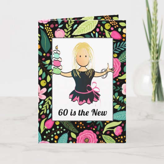 60ste verjaardag Kaart voor haar - verbluffend en  (Voorkant)