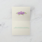 60ste verjaardag Kaart - ZESTIG - Paarse aquarel (Binnen)