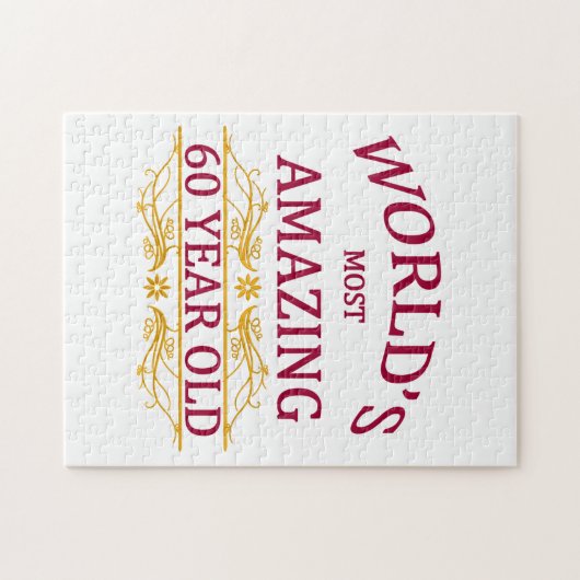 60ste. Verjaardag Legpuzzel (Horizontaal)