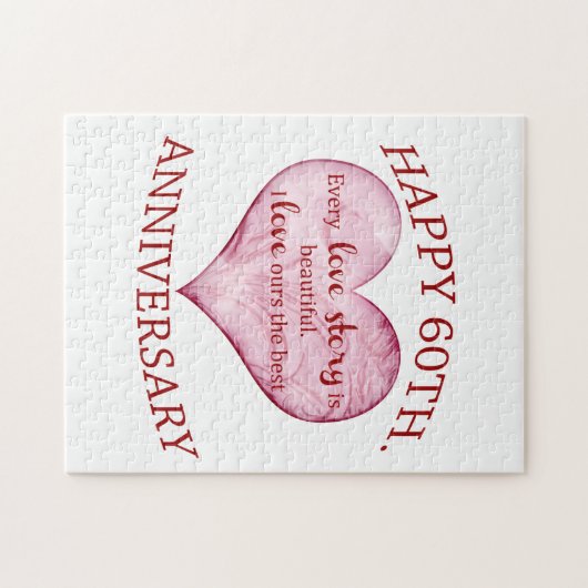 60ste. Verjaardag Legpuzzel (Horizontaal)