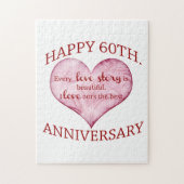 60ste. Verjaardag Legpuzzel (Verticaal)