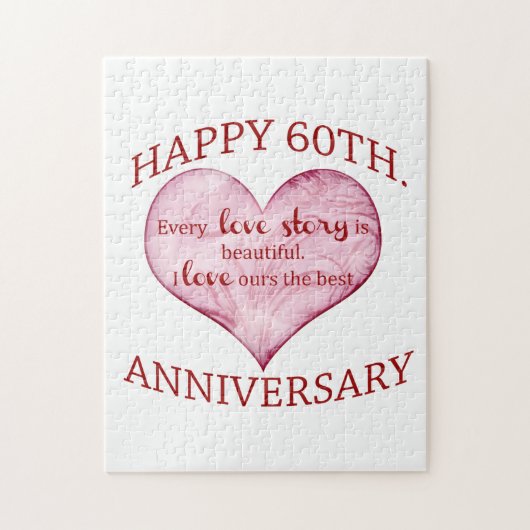 60ste. Verjaardag Legpuzzel (Verticaal)