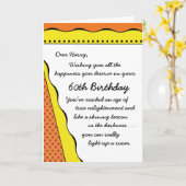 60ste verjaardag licht in de duisternis-grappige k kaart (Gele Bloem)