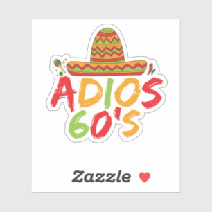 60ste Verjaardag Mexicaans Feest Cinco de Mayo Fie Sticker