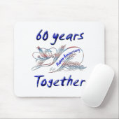 60ste. Verjaardag Muismat (Met muis)