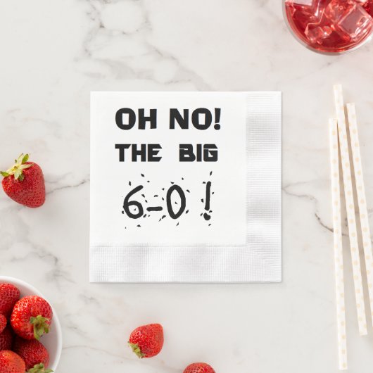 "60ste verjaardag" Napkins Servet (Insitu)