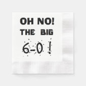 "60ste verjaardag" Napkins Servet (Voorkant)