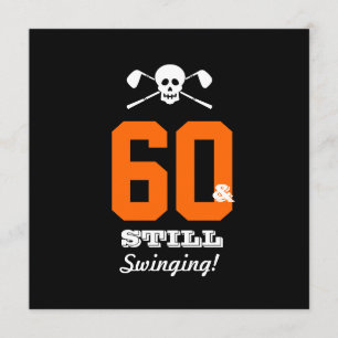 60ste verjaardag Nodig Golf uit - nog steeds zweve Kaart