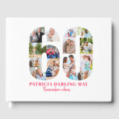 60ste verjaardag Onthoud wanneer ... Roze Fotocoll Gastenboek (Voorkant)