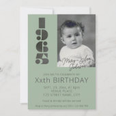 60ste verjaardag oude foto geboren in 1965 blauwgr kaart (Voorkant)