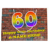 60ste verjaardag: Plezier, Graffiti-geïnspireerde Groot Cadeauzakje (Voorkant)