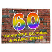 60ste verjaardag: Plezier, Graffiti-geïnspireerde Groot Cadeauzakje (Achterkant)